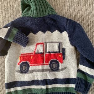 GAP Kids holiday zip sweater